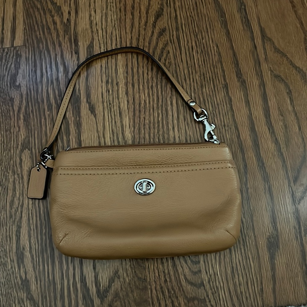 Coach brown leather small purse